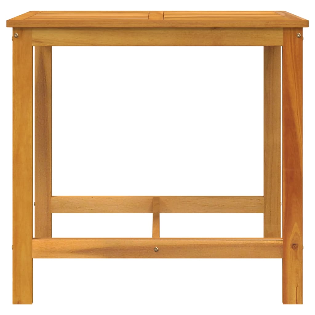 3-piece balcony furniture set with cushions, solid acacia wood