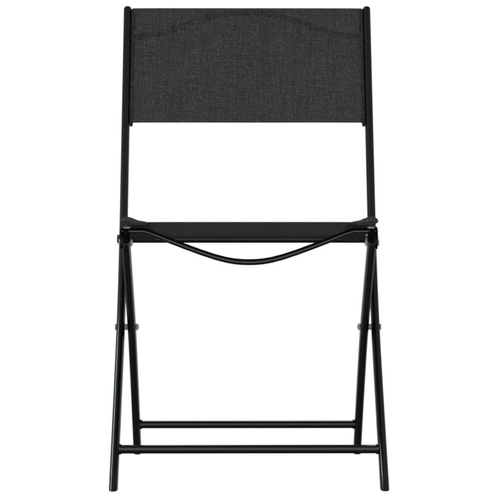 3-piece bistro set, steel, black