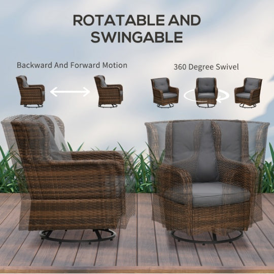 Pieces Patio Furniture Set