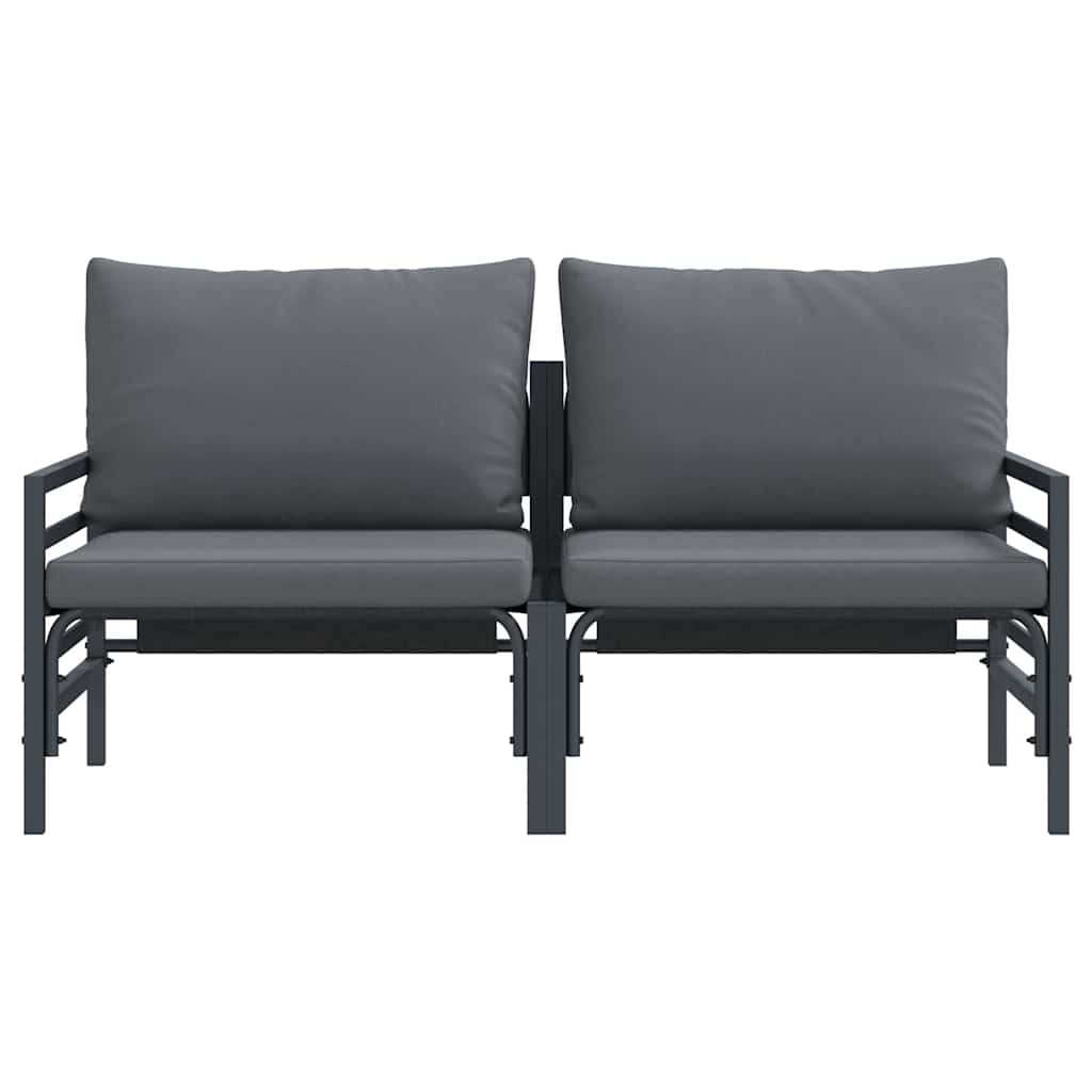 Garden Furniture with Cushions, Anthracite