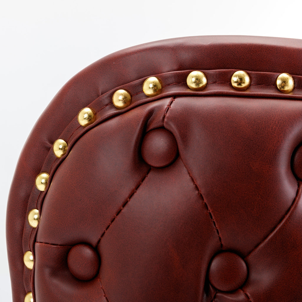 A A Furniture Swivel Barstools Adjustable Height, Modern PU Upholstered Stools